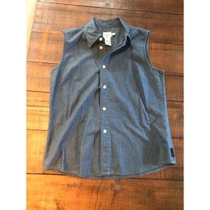Vintage Calvin Klein Sleeveless Button Up